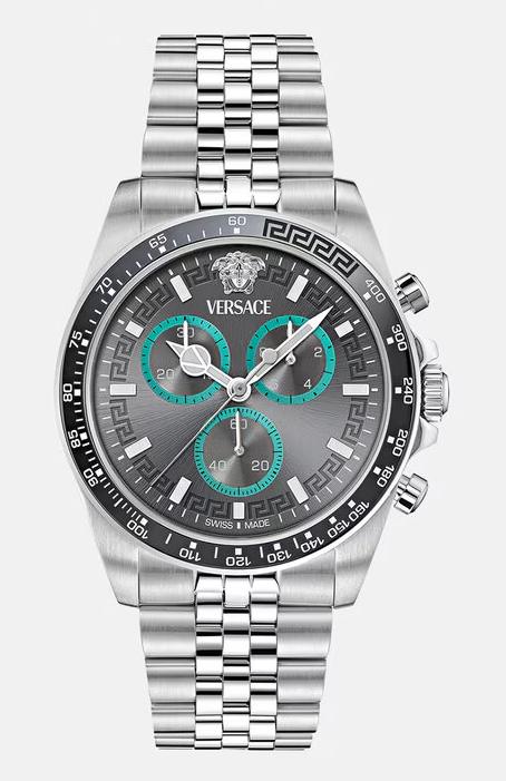 Review Fake Versace Greca Chrono Wave Watch PVE0H003-P0025 luxury watch